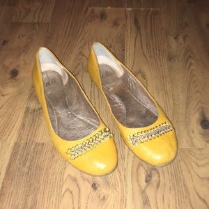 Mustard yellow flats